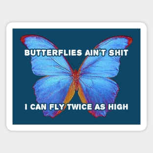 Reading Butterflies D Magnet